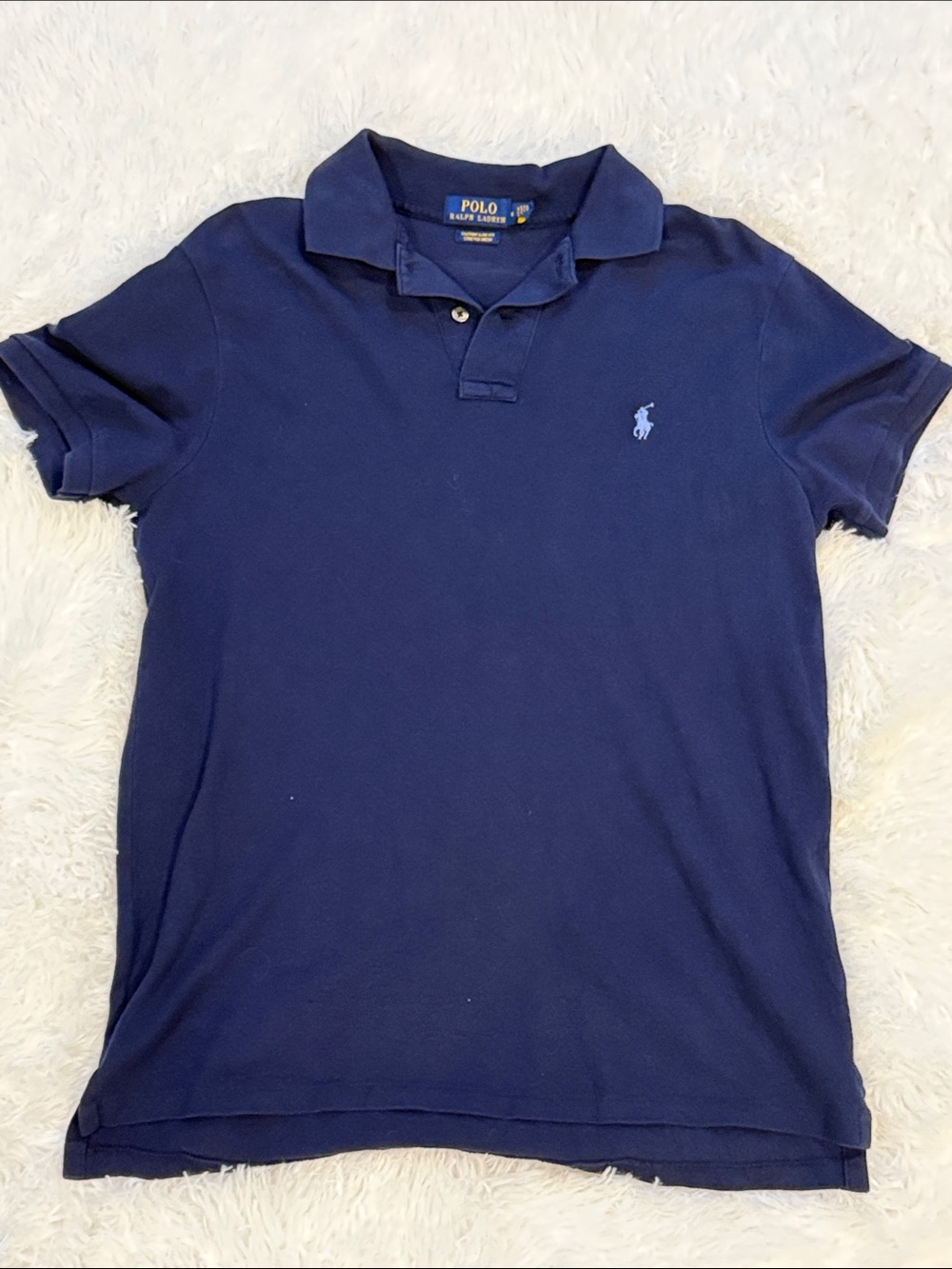Polo by Ralph Lauren Navy Short-Sleeve Polo with Embroidered Pony